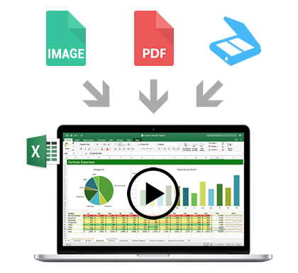 Convert your documents to Excel files
