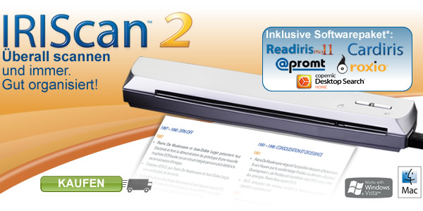 IRIScan 2 portable scanner
