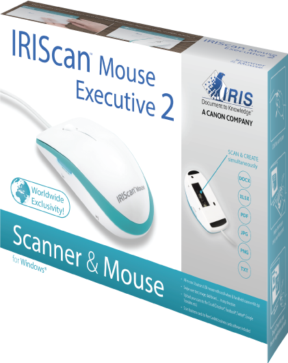 Pcode - IRIScan Mouse Executive 2 - Souris Scanner (Windows & Mac)